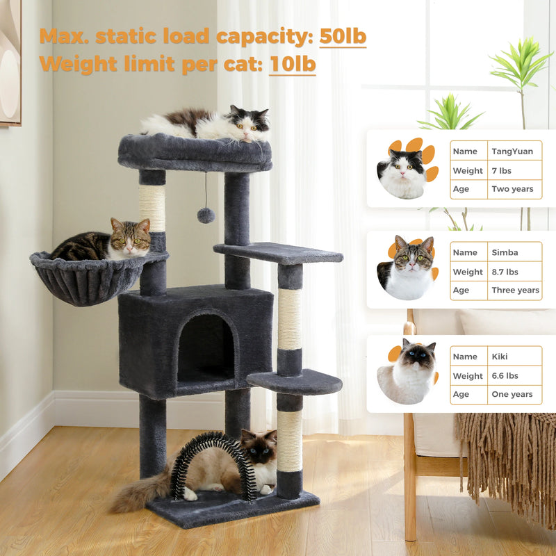 CAT TREE WITH TOY TOWER