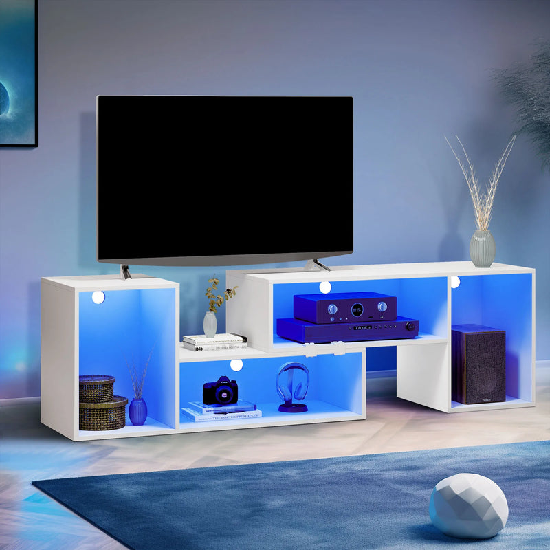 TV STAND WITH LED LIGHTS