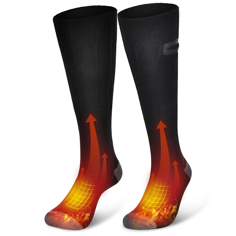 PAIR OF ELECTRIC HEATED SOCKS WITH ADJUSTABLE POWER BANK