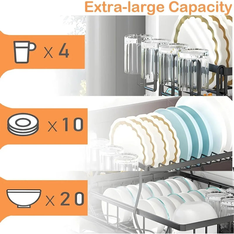 DISH DRAINERS FOR KITCHEN COUNTER