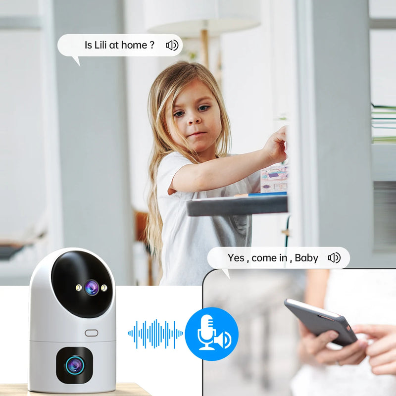 DUAL LENS SECURITY CAMERA BABY MONITOR