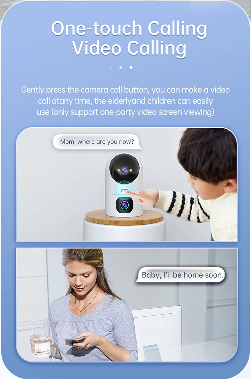 DUAL LENS SECURITY CAMERA BABY MONITOR