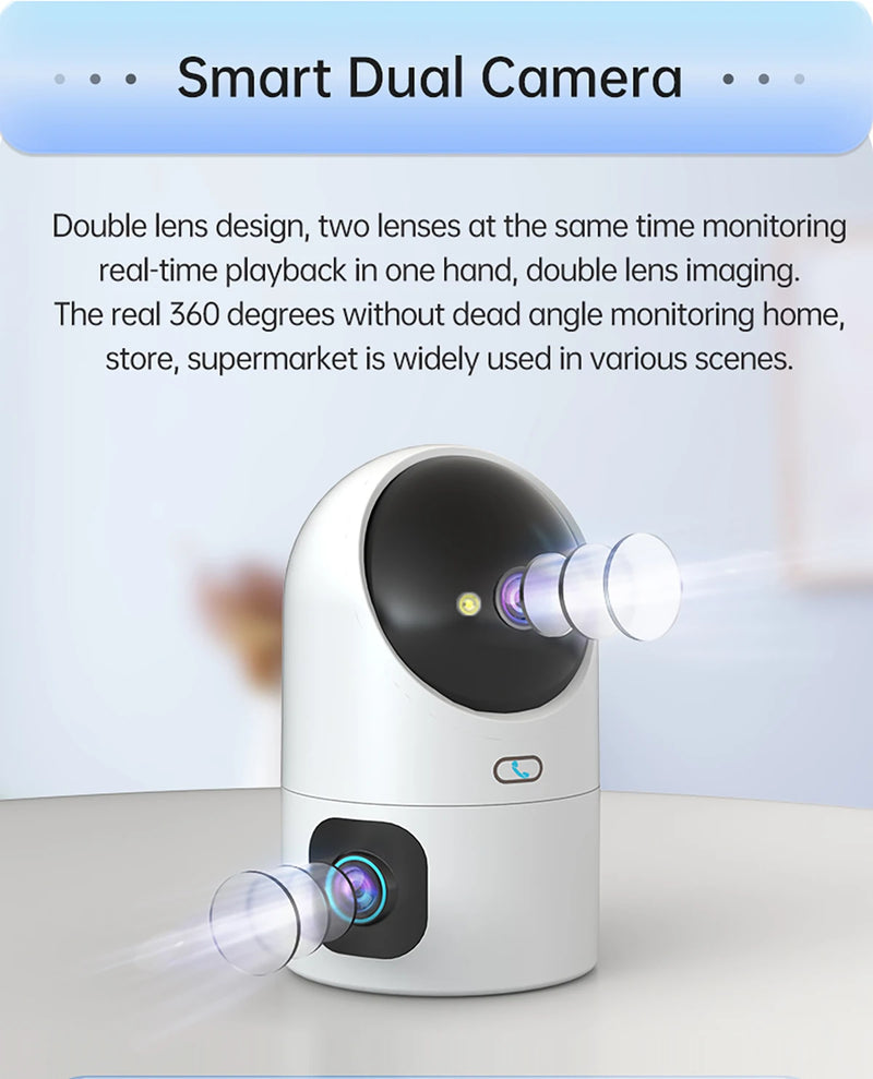 DUAL LENS SECURITY CAMERA BABY MONITOR