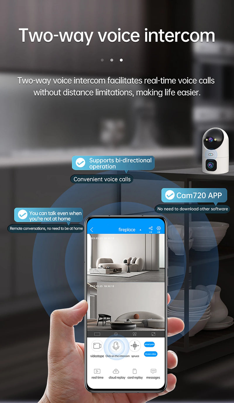 DUAL LENS SECURITY CAMERA BABY MONITOR