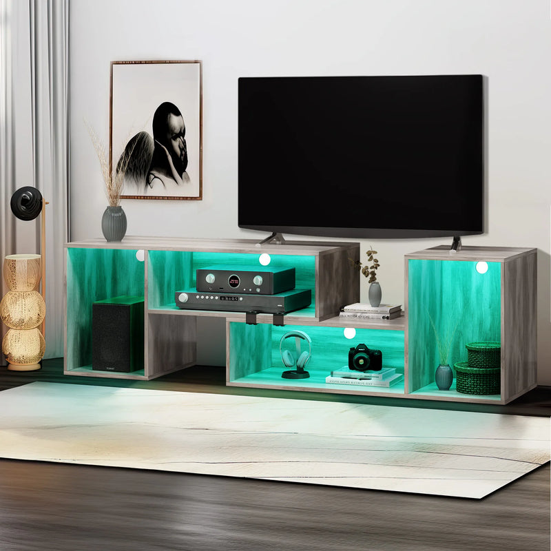 TV STAND WITH LED LIGHTS