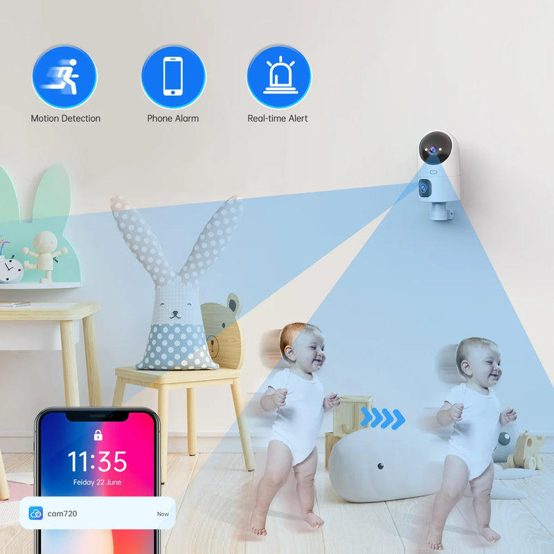 DUAL LENS SECURITY CAMERA BABY MONITOR