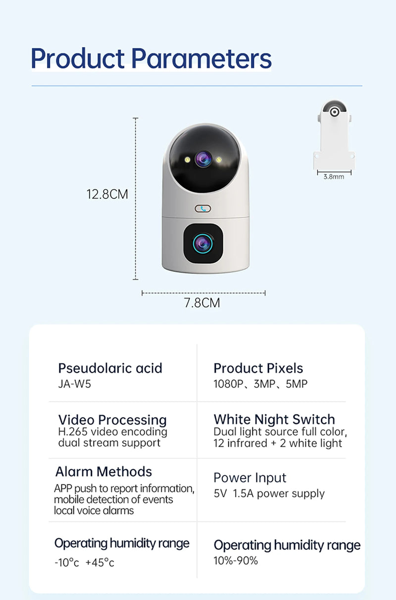 DUAL LENS SECURITY CAMERA BABY MONITOR