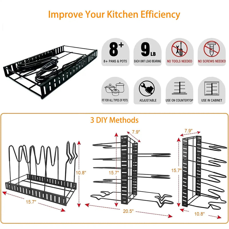 ORGANIZER 8 LAYERS POTS AND PANS