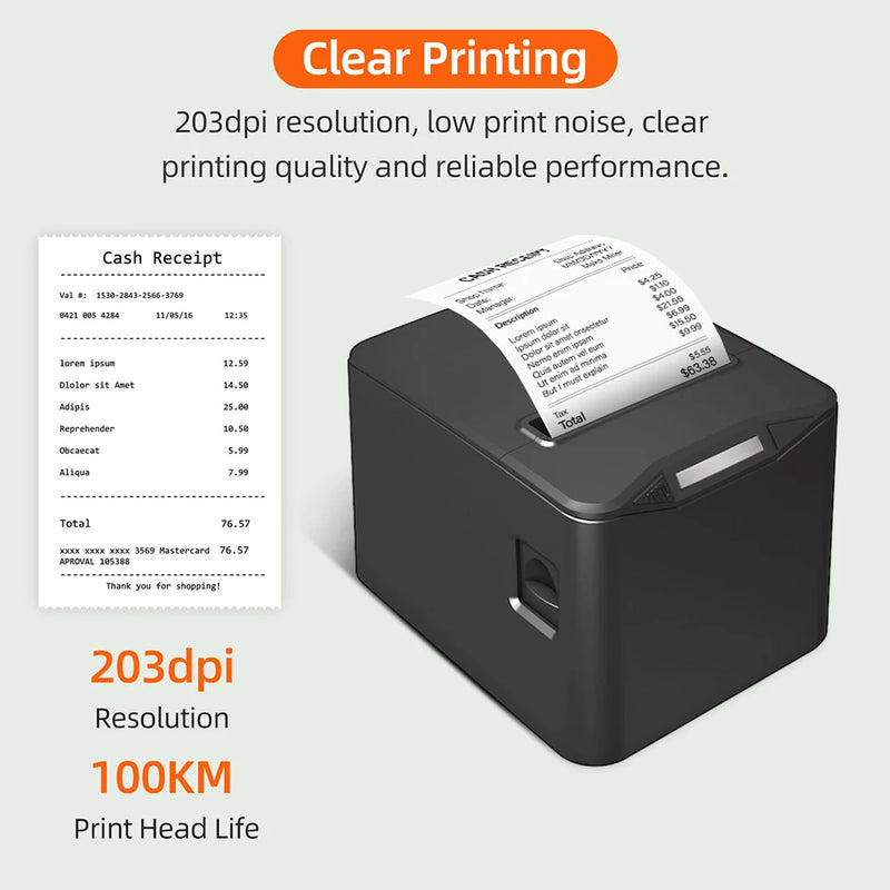 THERMAL RECEIPT PRINTER WITH AUTOMATIC CUTTING