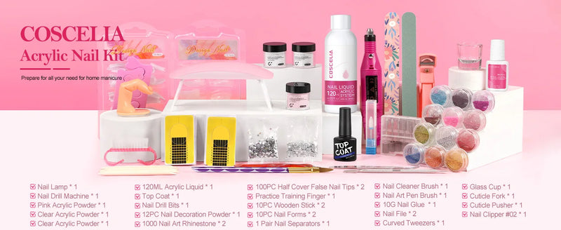 PROFITIONAL ACRYLIC NAIL KIT