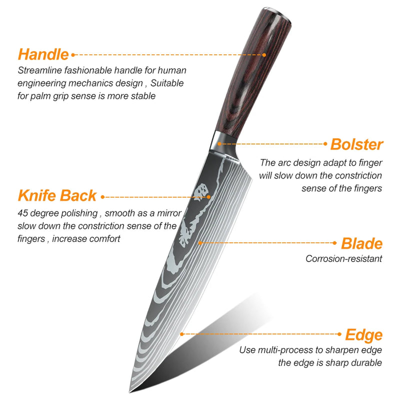 PROFESSIONAL KITCHEN KNIFE SET